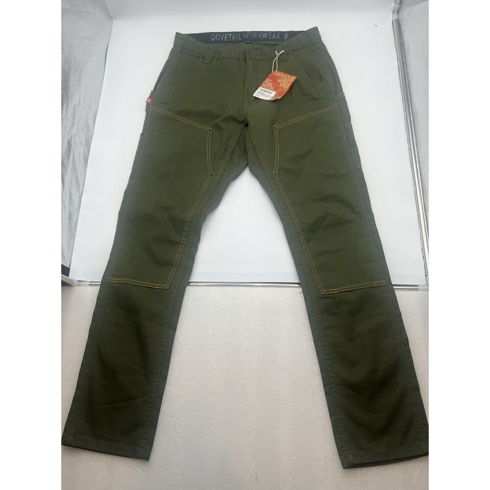 NWT Women’s Dovetail Maven X Double Knee Pants Size 12 Green Work Wear Utility